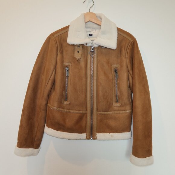 Universal Thread Sherpa Lined Faux Suede Jacket - Picture 1 of 9